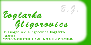 boglarka gligorovics business card